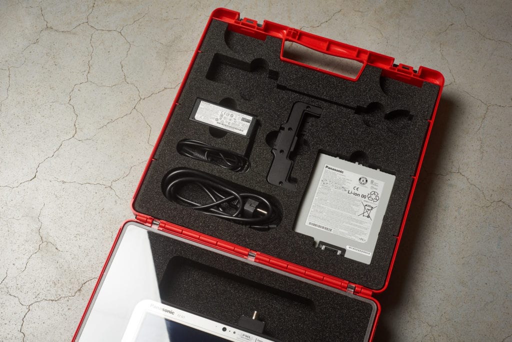 PWA Kofferlösung für das Panasonic Toughpad FZ-G1 – Innenleben