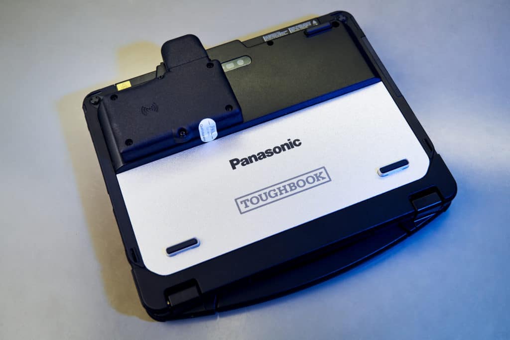 Panasonic Toughbook FZ-G1 mit montiertem RF-ID Modul