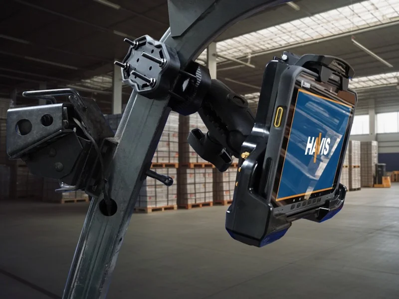 Havis Tablet-Halterung am Gabelstapler